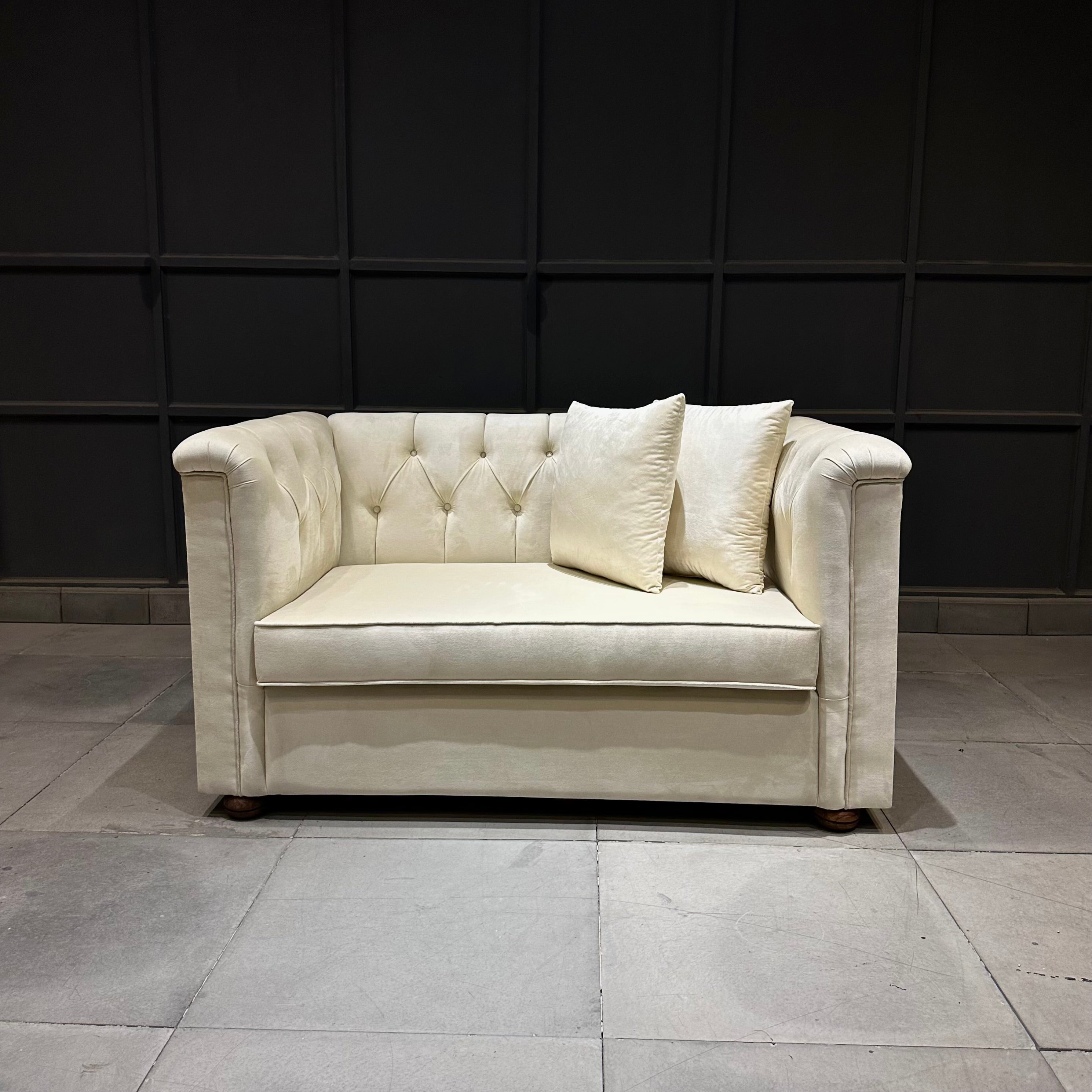 High arm chetserfield sofa (2 seater)