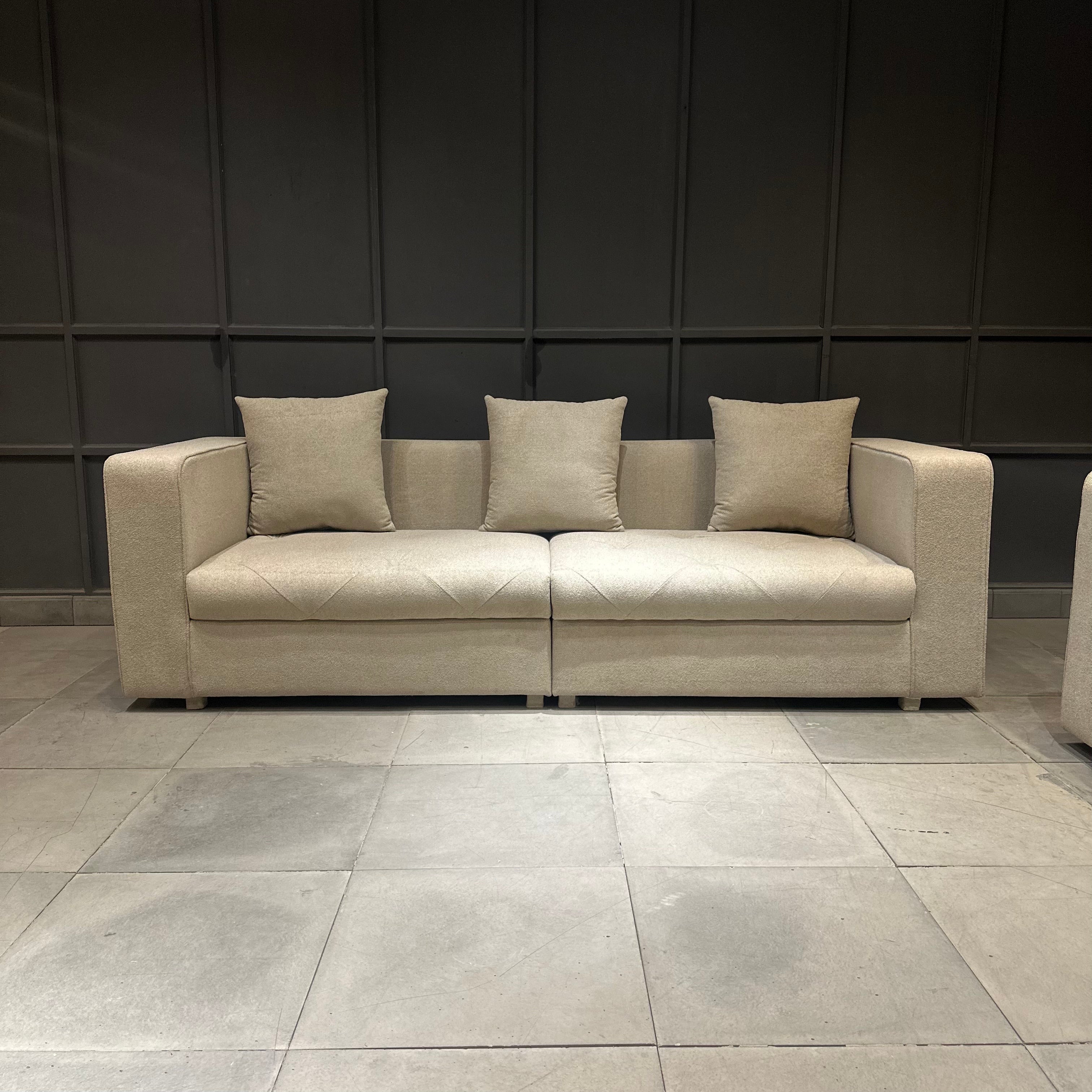 Diamond Pattern Sofa Four Seater