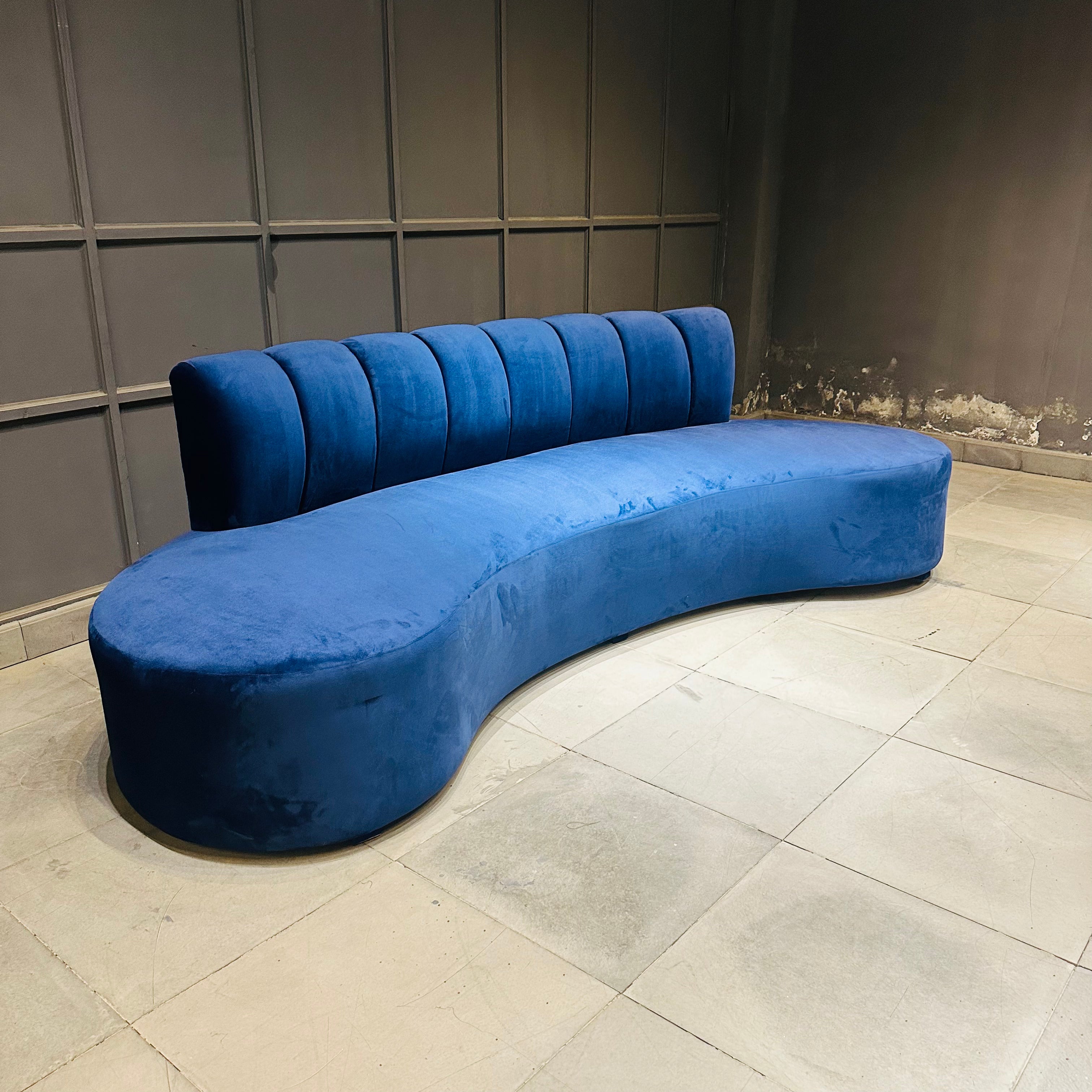 Curved Back Sofa 4 Seater