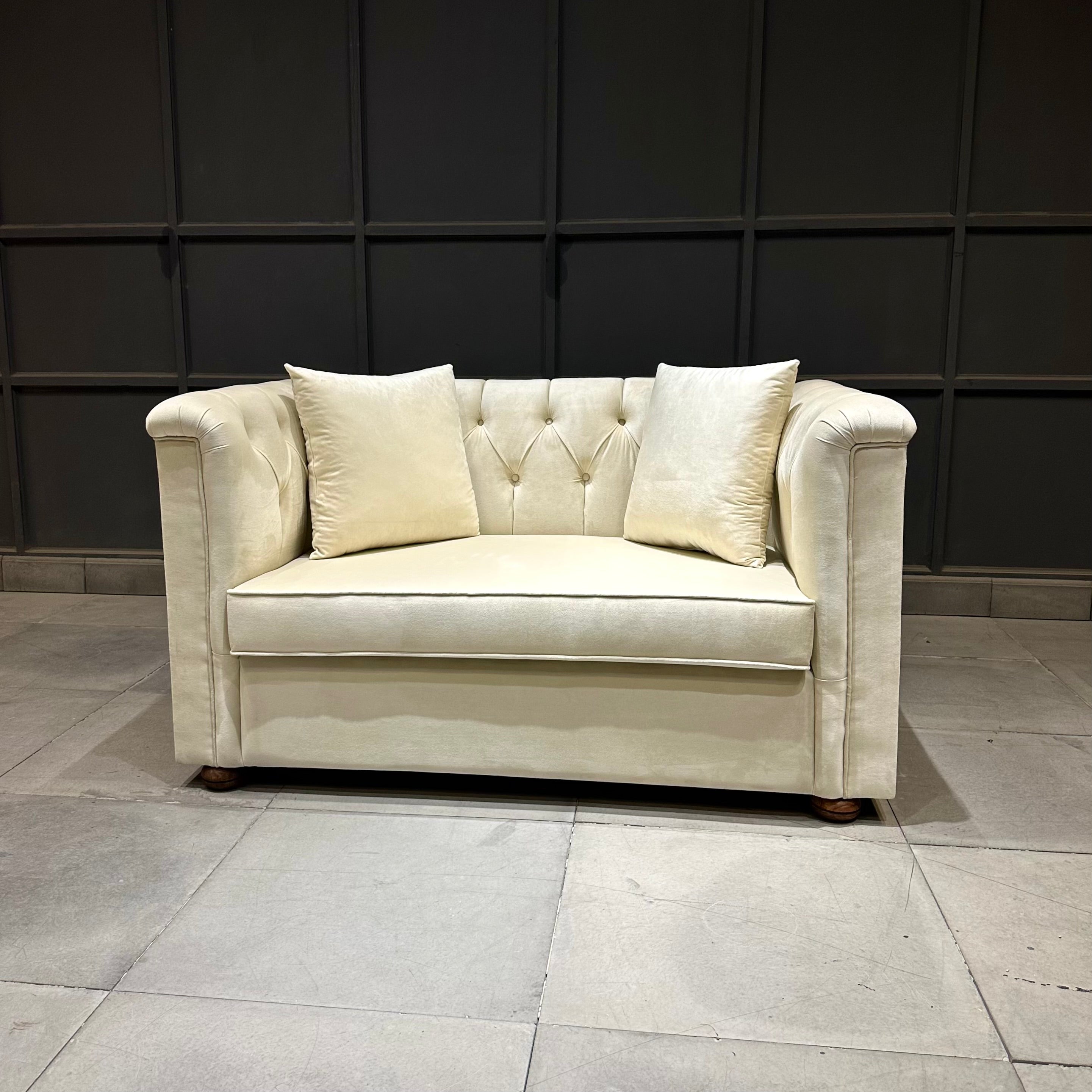 High arm chetserfield sofa (2 seater)