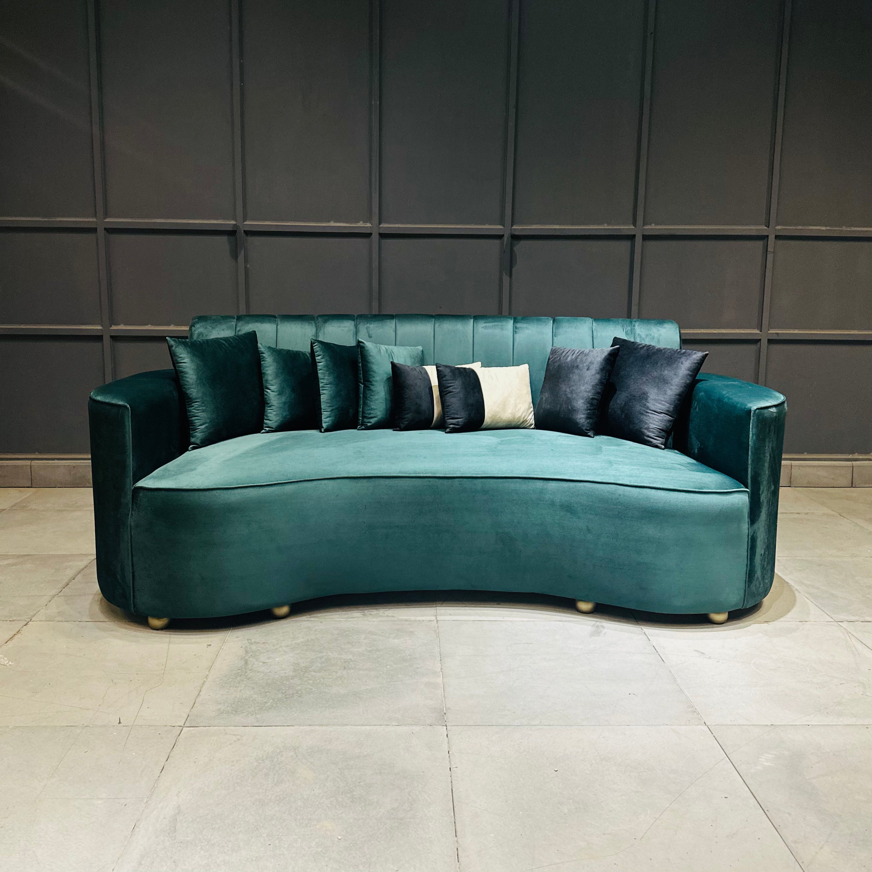 Curved D Shape 3.5 Seater Sofa